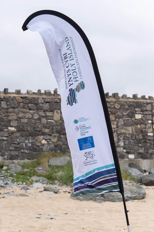 Holy Island Landscape Partnership promotional flag